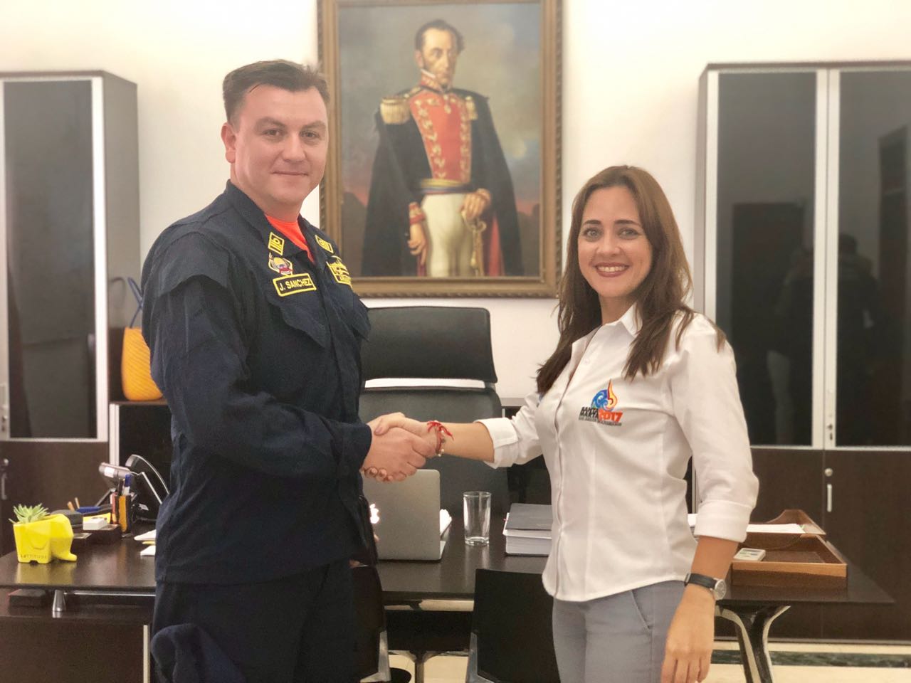 Alcaldesa (E) le dio la bienvenida a nuevo comandante de Guardacostas