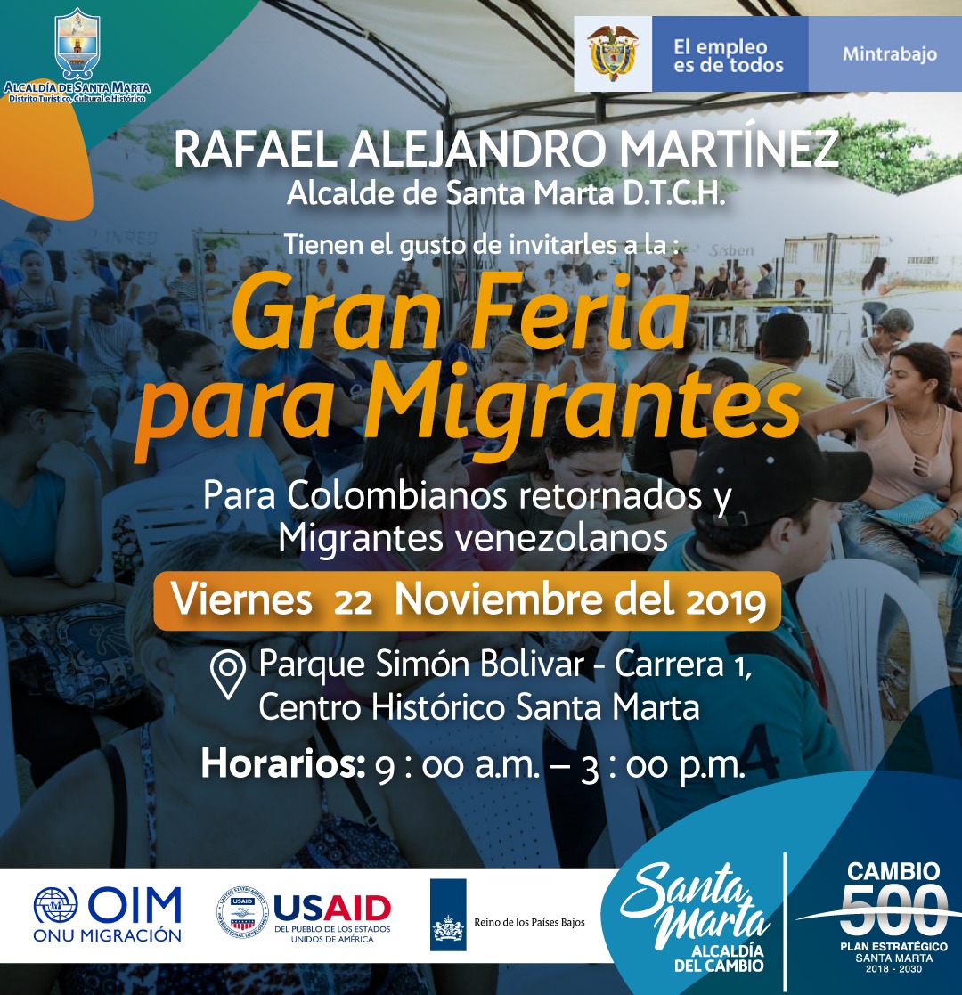 Alcaldía del Cambio realizará ‘Gran Feria para Migrantes’