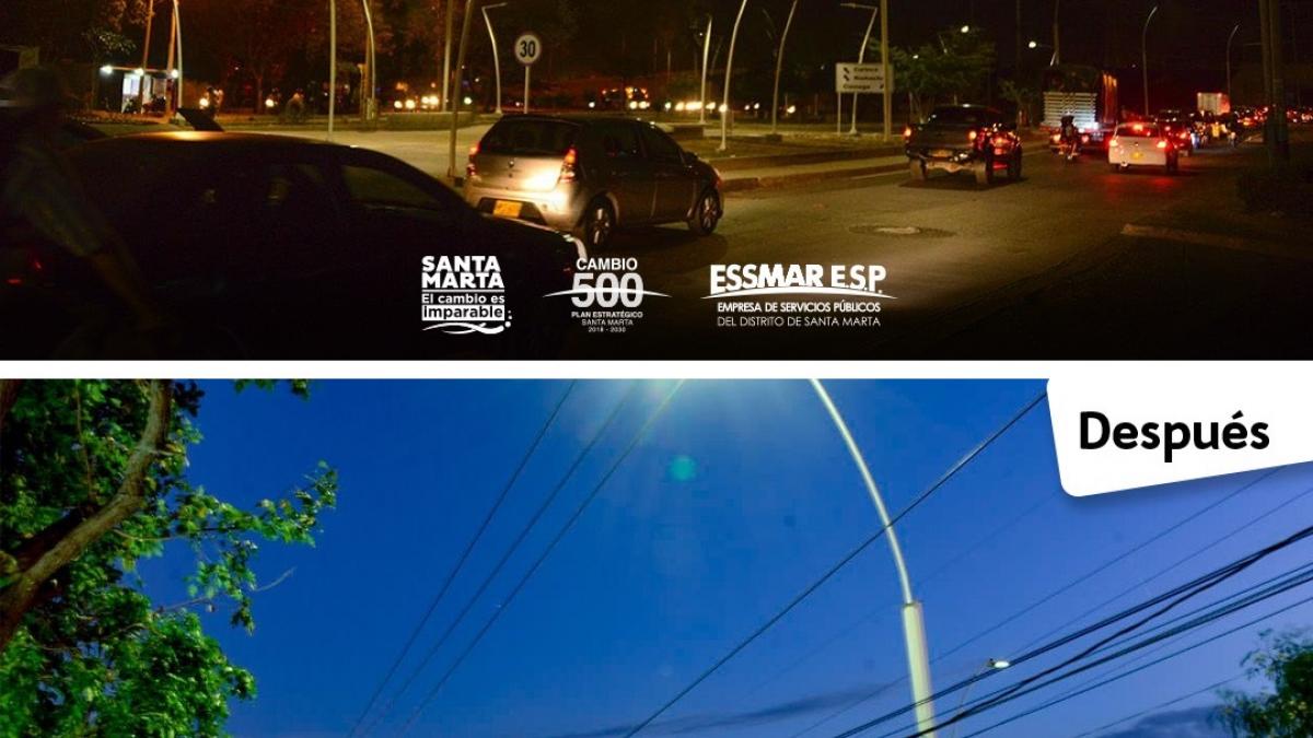 La Essmar repone luminarias en el parque lineal de 'La Locomotora'