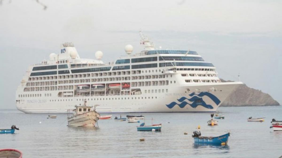 635 pasajeros y 388 tripulantes llegarán a bordo del Pacific Princess