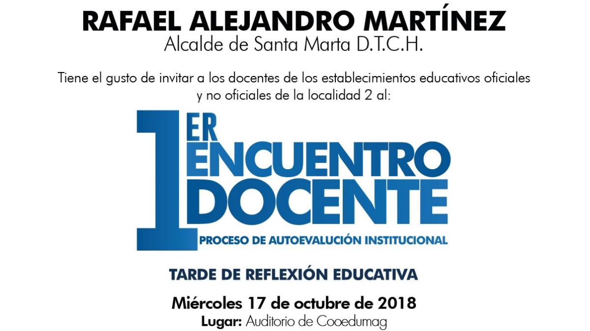 Primer encuentro docente de los Establecimientos Educativos Oficiales y No Oficiales de la Localidad 2